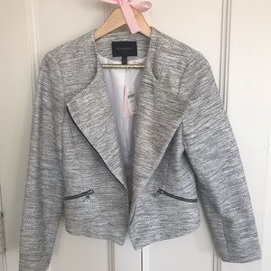 Banana Republic Tweed Moto Jacket